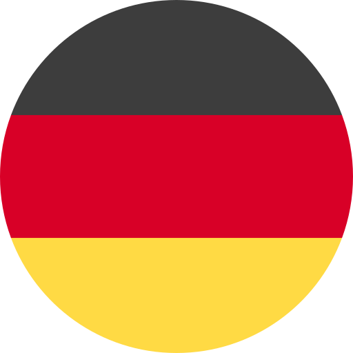 runde Deutschlandflagge.