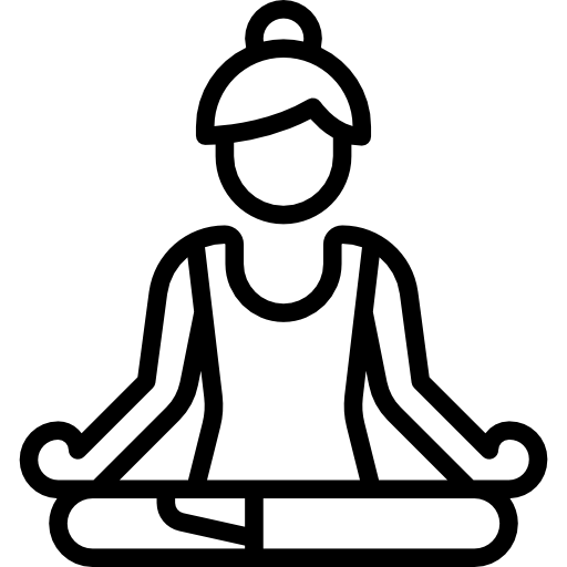 Icon: Frau meditiert