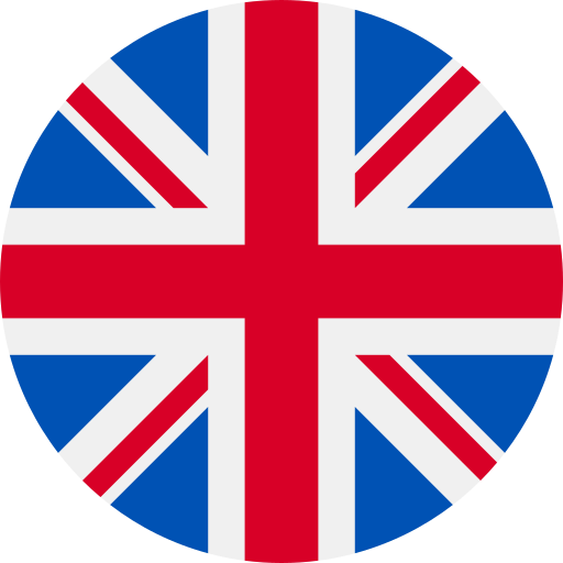 runde England Flagge.
